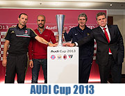 Audi Cup in München am 31.07.+01.08.2013 in der Allianz Arena München Mit dabei: FC Bayern, Manchester City, AC Mailand und FC São Paulo  (gFoto: AUDI AG)